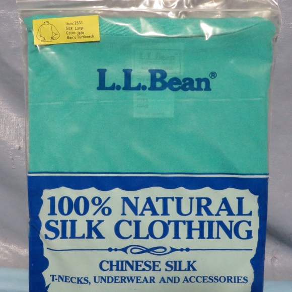 L.L. Bean Other - NWOT L.L.BEAN MENS TURTLENECK CHINESE SILK JADE